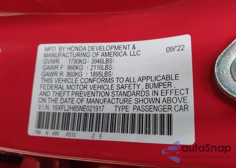 2006 Honda Accord 2.4 Lx z USA, uszkodzony, nr VIN 1HGCM56416A053853